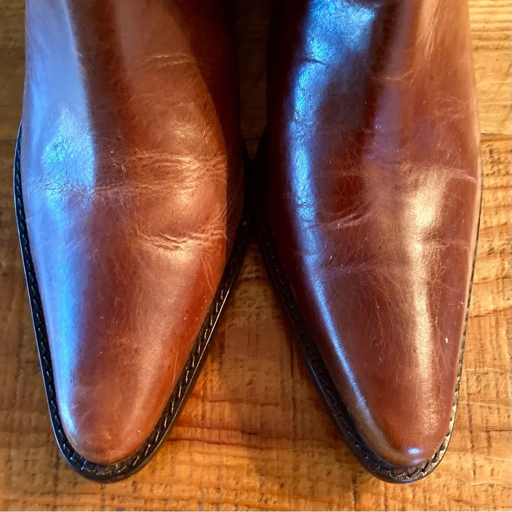 Matisse Albuquerque Prairie Leather Cowboy Boots Western Brazil Brown Size 7.5 - Picture 2 of 14